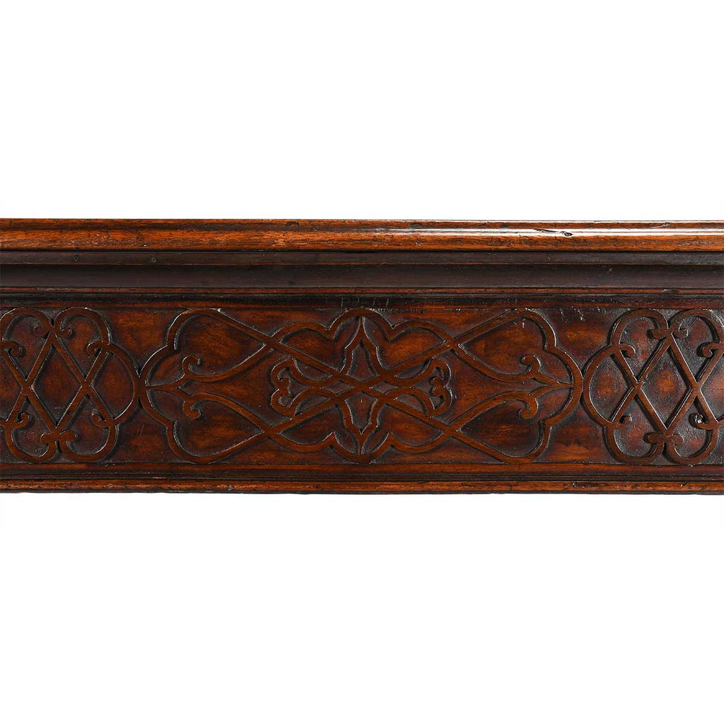 A Chippendale Period Serving Table with Blind Fretwork
