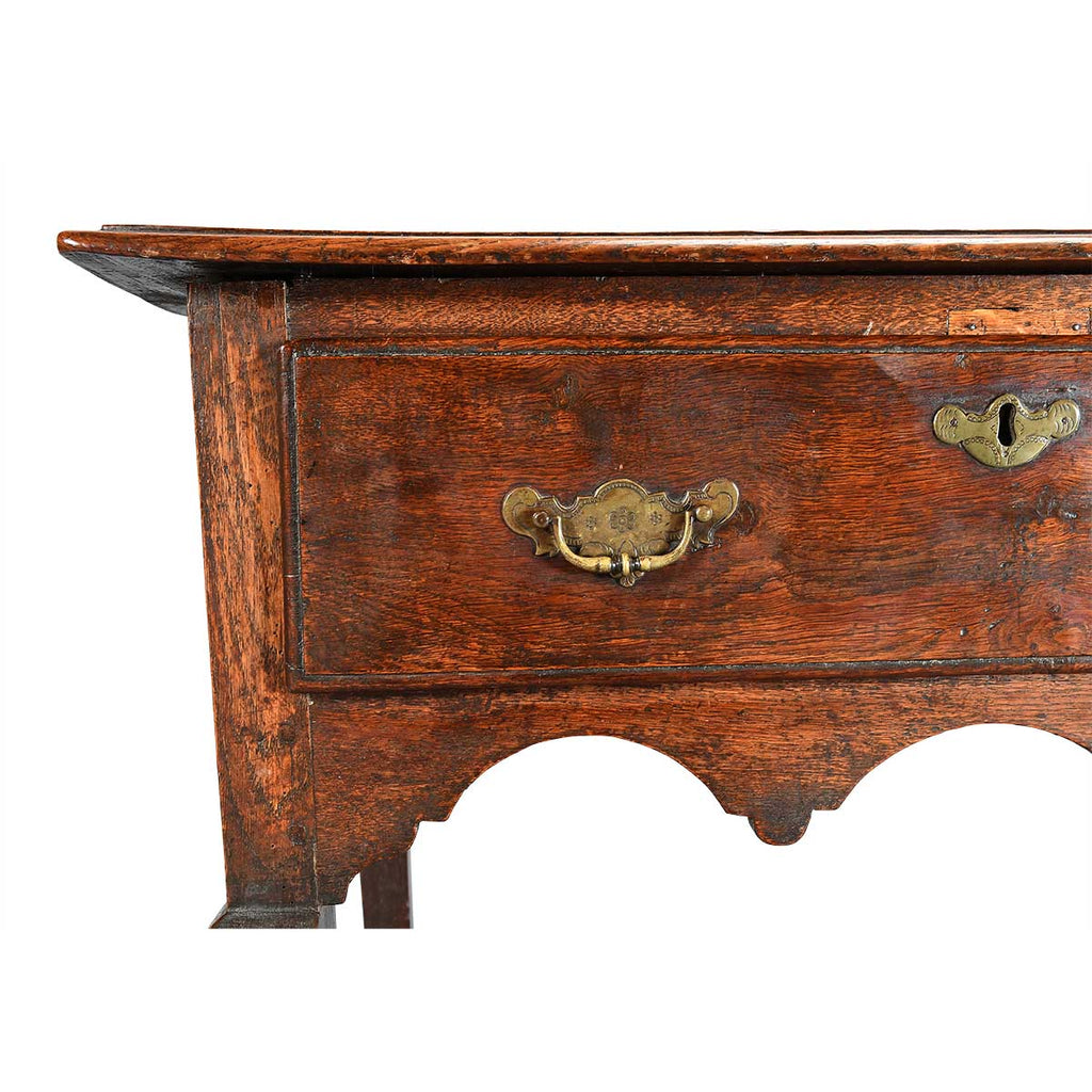 Oak Side Table on Unusual Hipped Legs