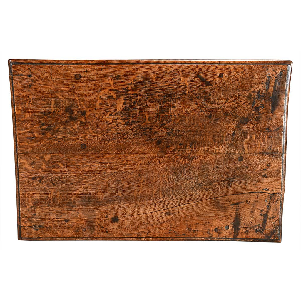 Oak Side Table on Unusual Hipped Legs