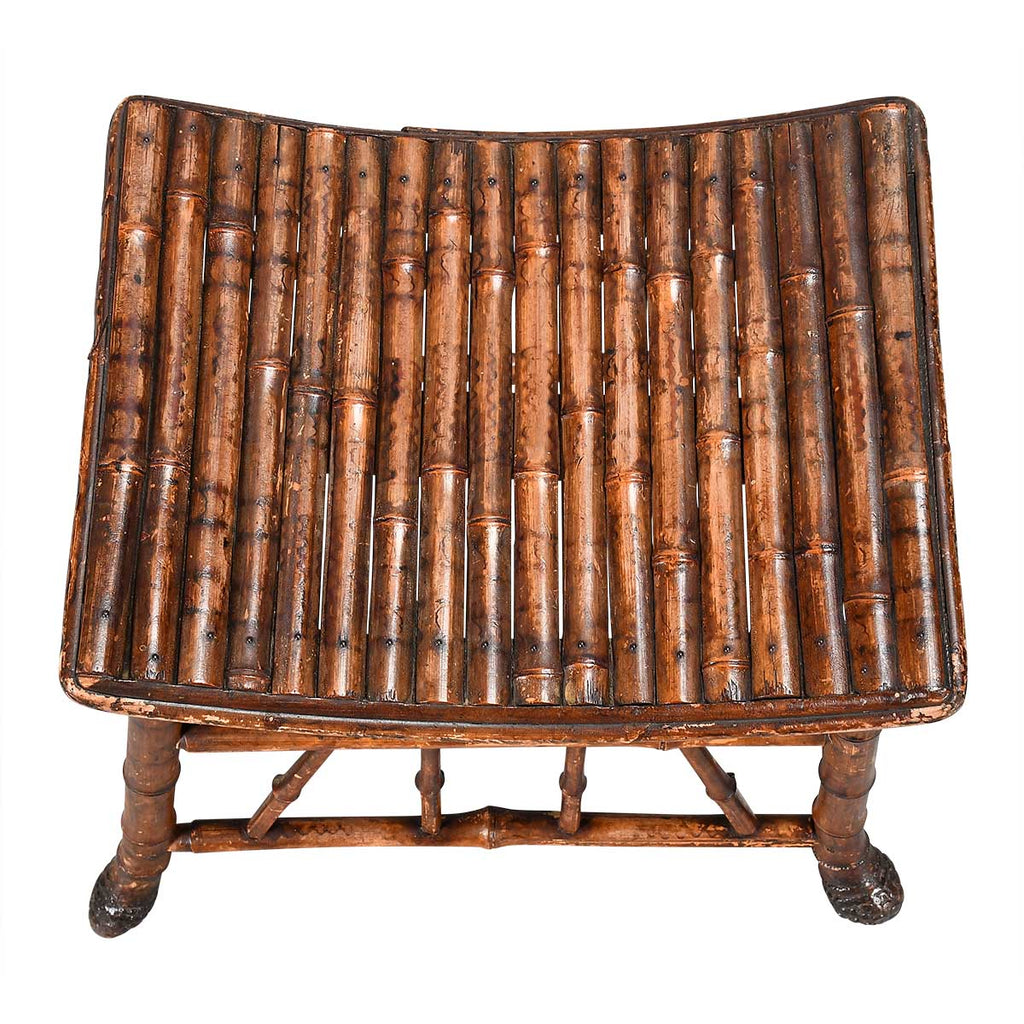 An Arts and Crafts Period Bamboo "Thebes" Stool