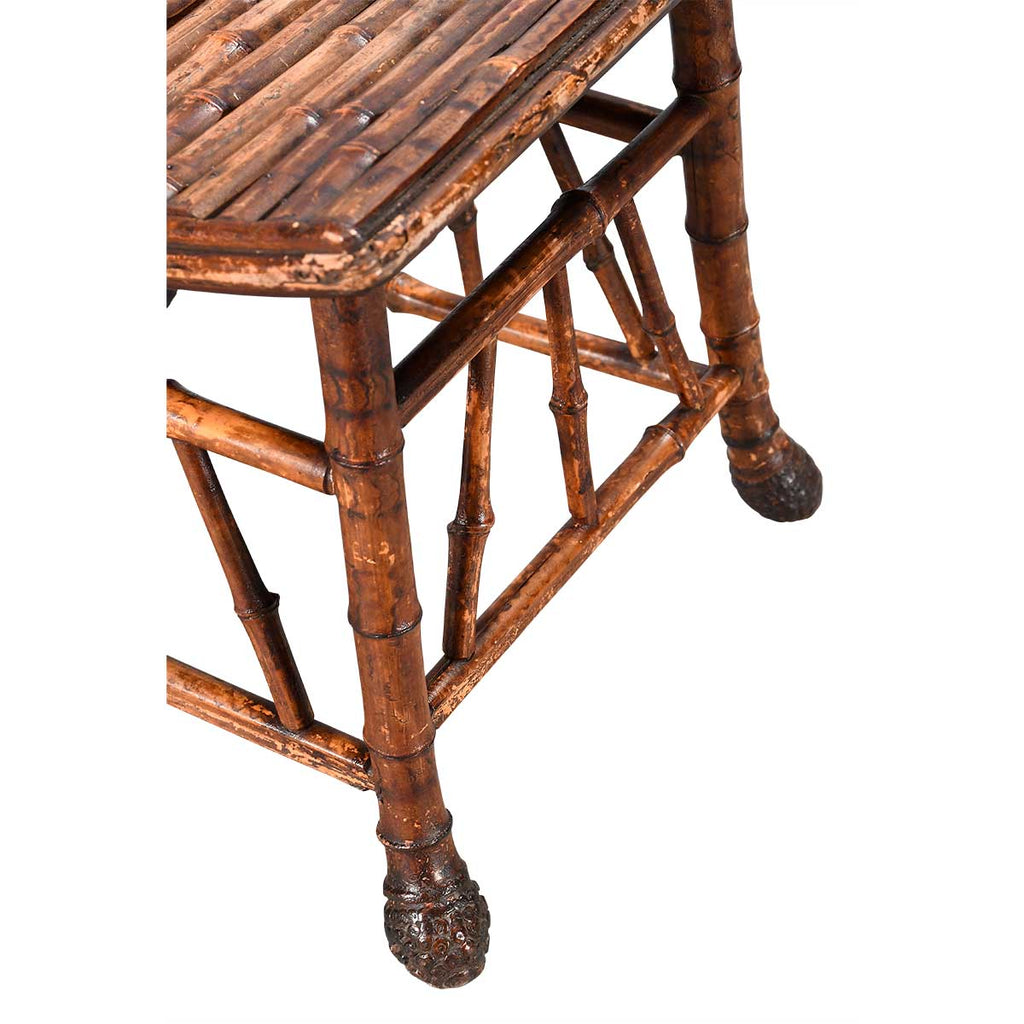 An Arts and Crafts Period Bamboo "Thebes" Stool
