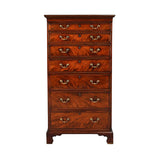 Tall Mahogany Chest of Seven Drawers