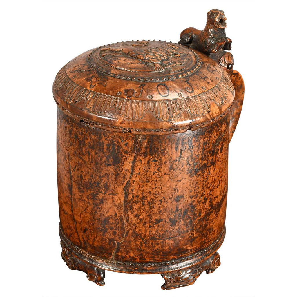 Large Birchwood Tankard