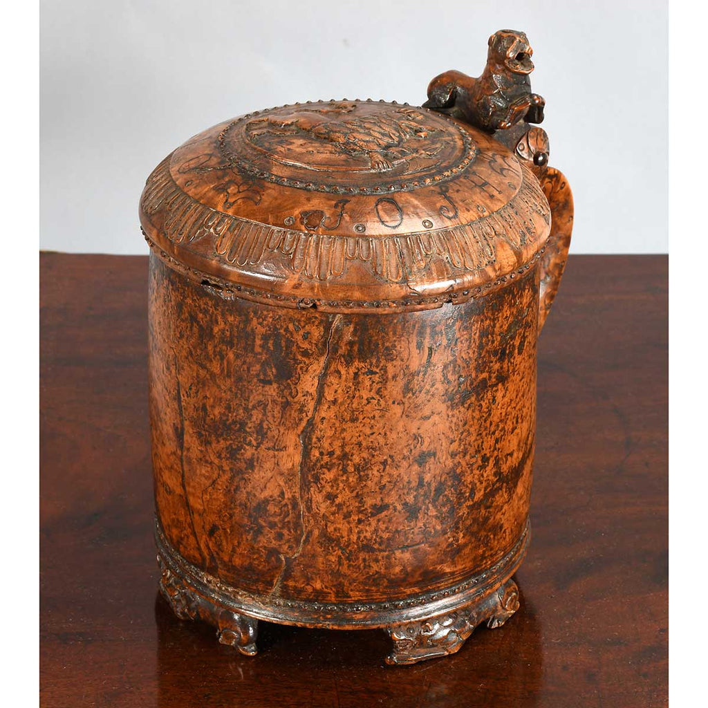 Large Birchwood Tankard