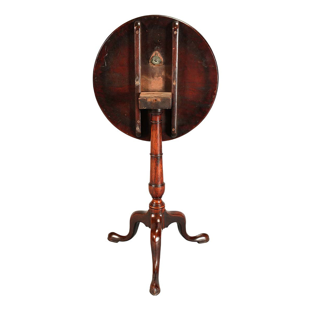 George II Period Mahogany Candlestand with Dished Top - 19.5" diameter