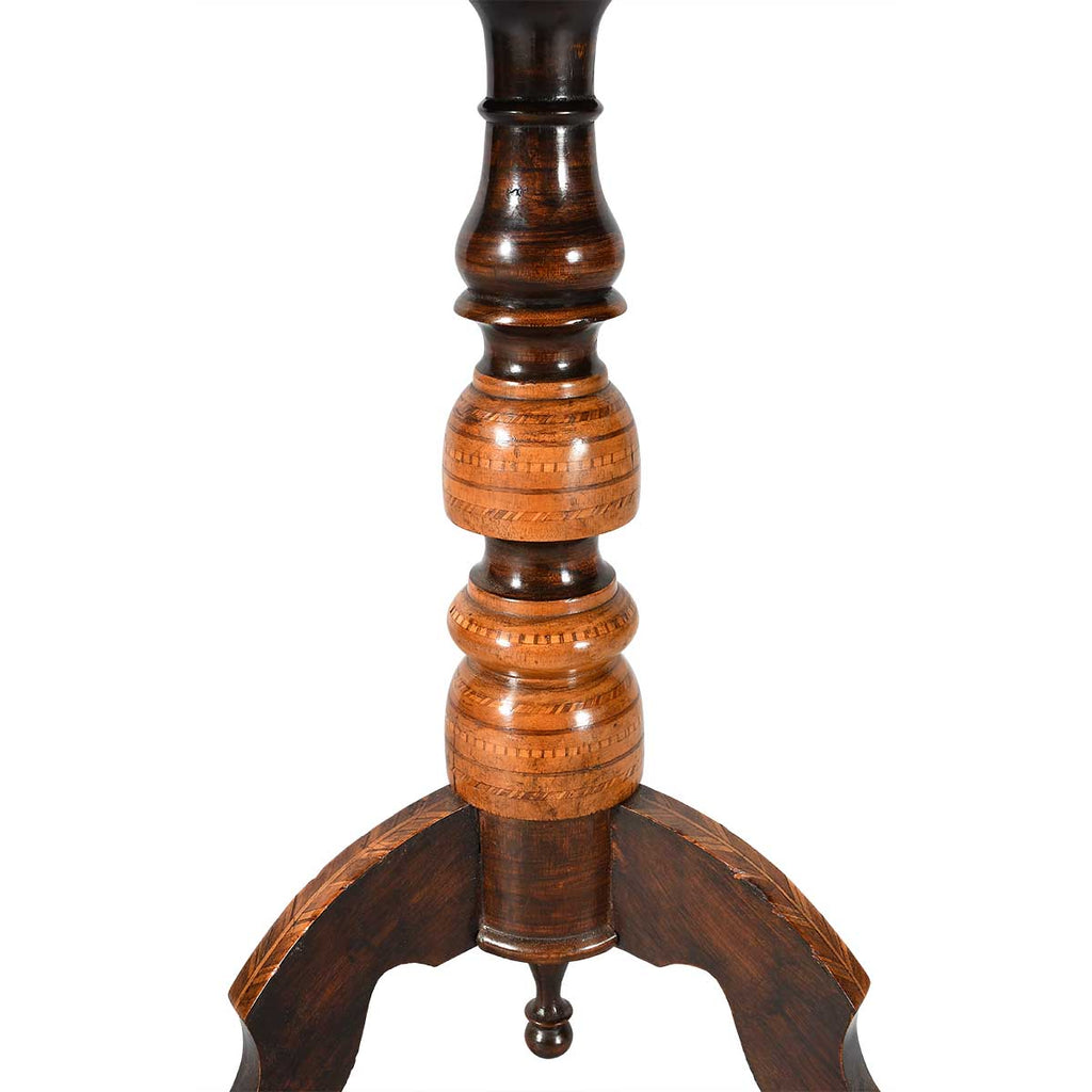 Parquetry Tripod Table