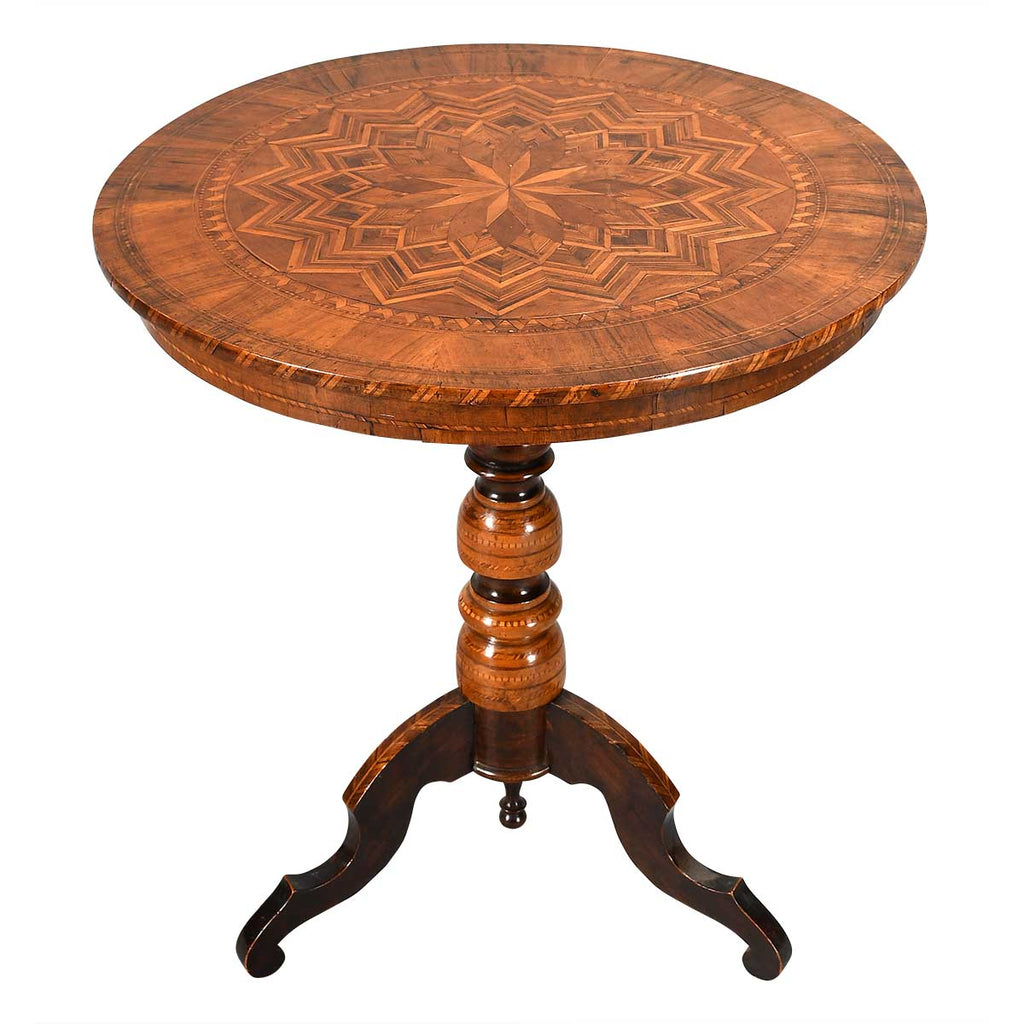 Parquetry Tripod Table