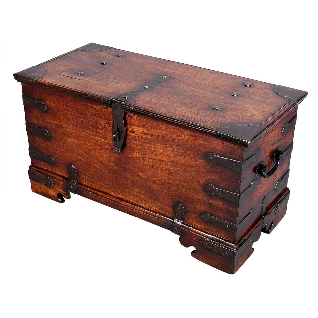 18th Century Iron-Bound Trunk