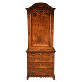 A George I Period Walnut-Veneered Cabinet on Chest