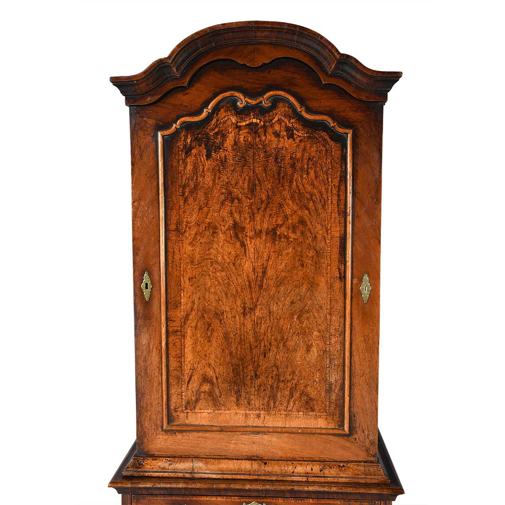 A George I Period Walnut-Veneered Cabinet on Chest
