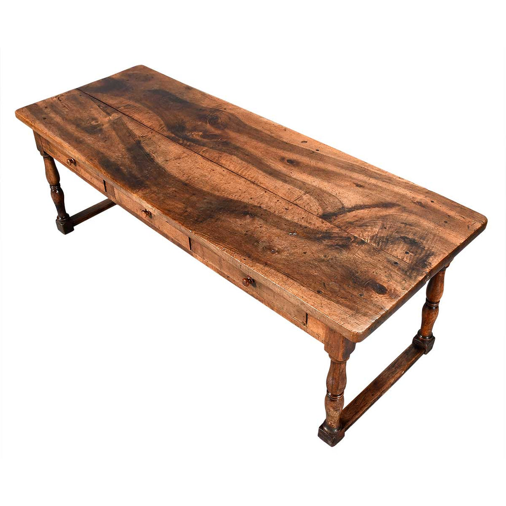 A Large Walnut Center (or Kitchen) Table