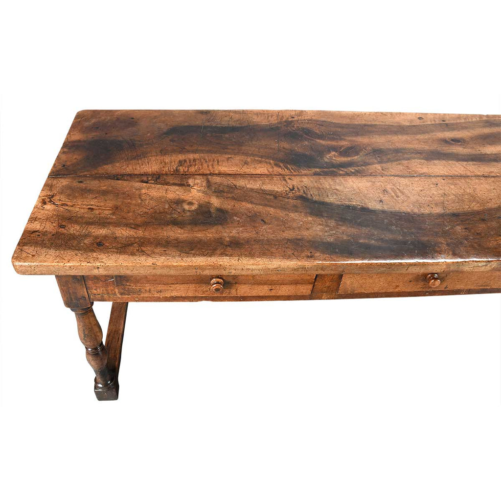 A Large Walnut Center (or Kitchen) Table