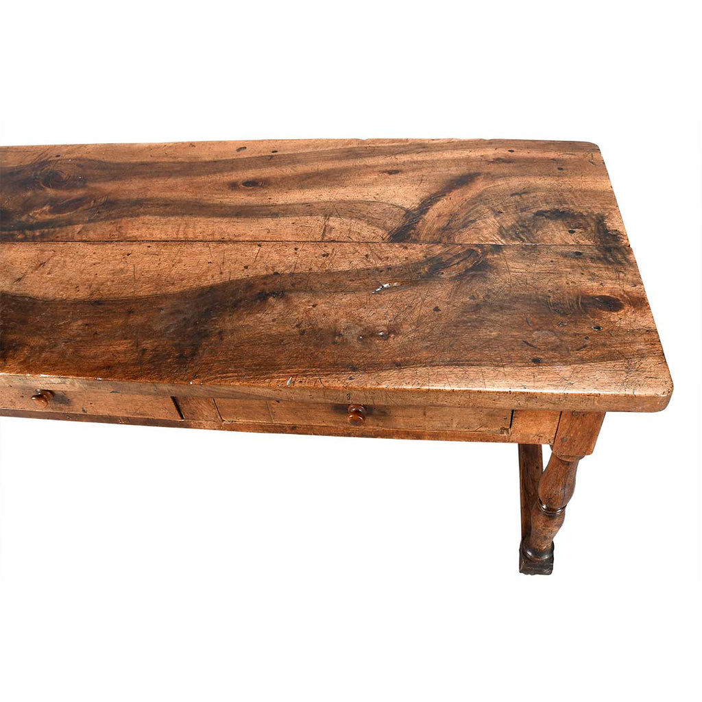 A Large Walnut Center (or Kitchen) Table