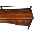George III Period Oak Dresser and Rack