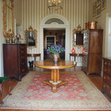 Pollard Oak and Parcel Gilt Center Table
