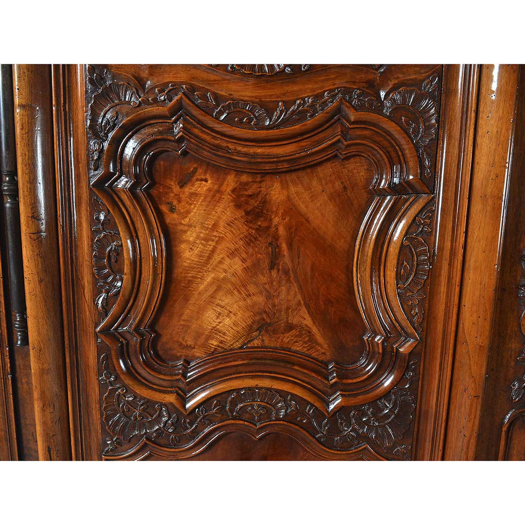 Monumental Louis XV Walnut Armoire