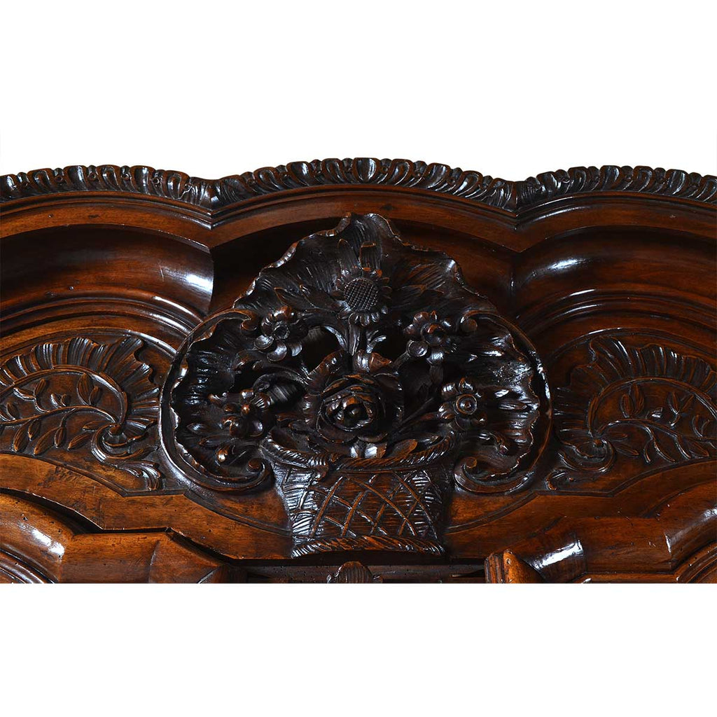 Monumental Louis XV Walnut Armoire