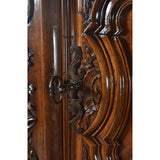 Monumental Louis XV Walnut Armoire