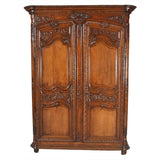 Highly Carved Oak Armoire