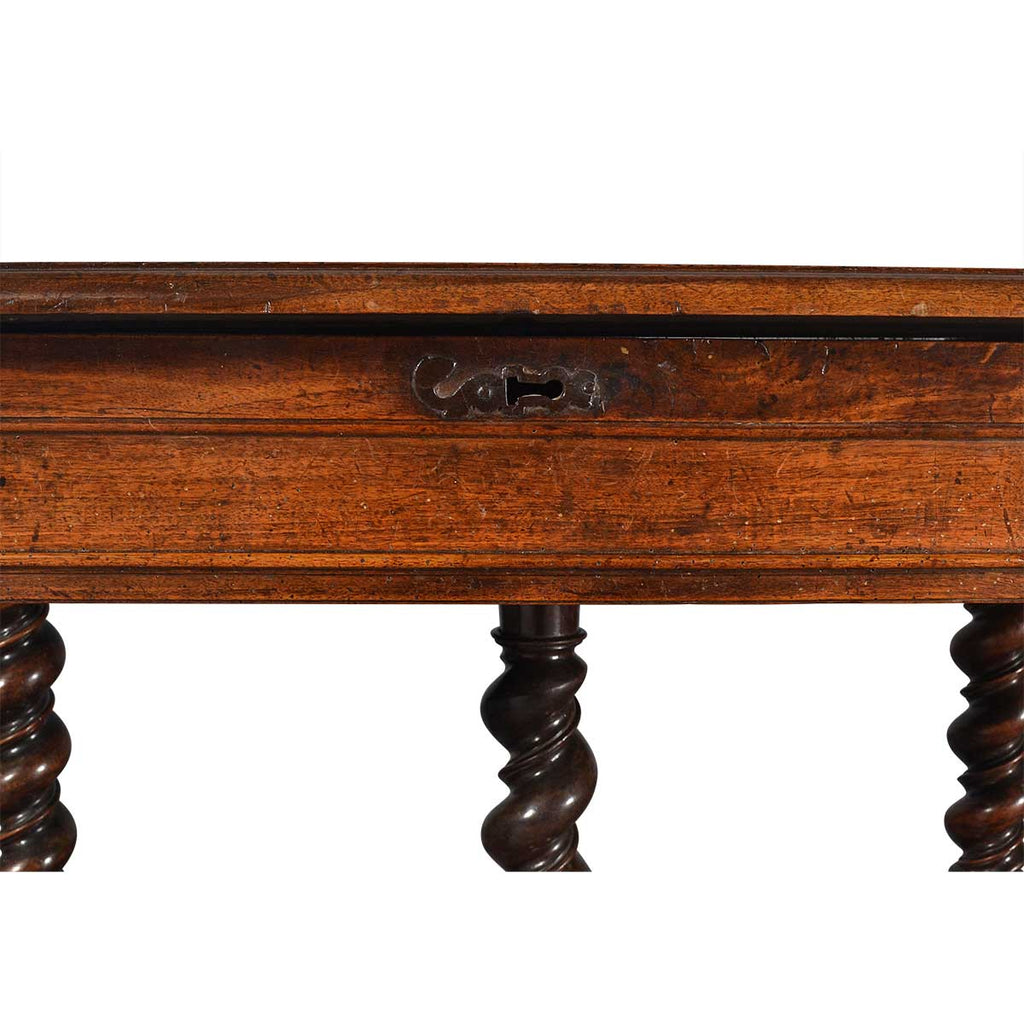 Baroque Period Center Table on Barley Twist Legs