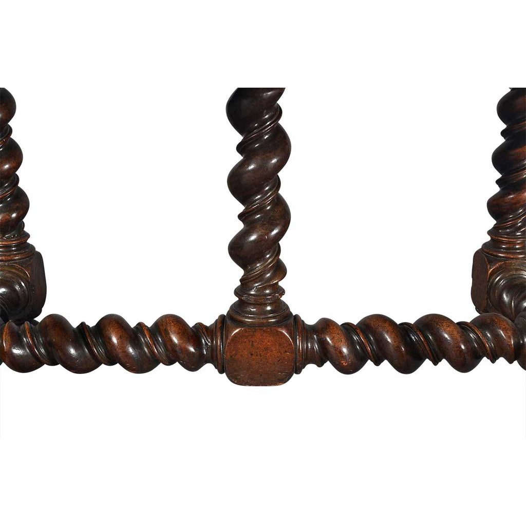 Baroque Period Center Table on Barley Twist Legs
