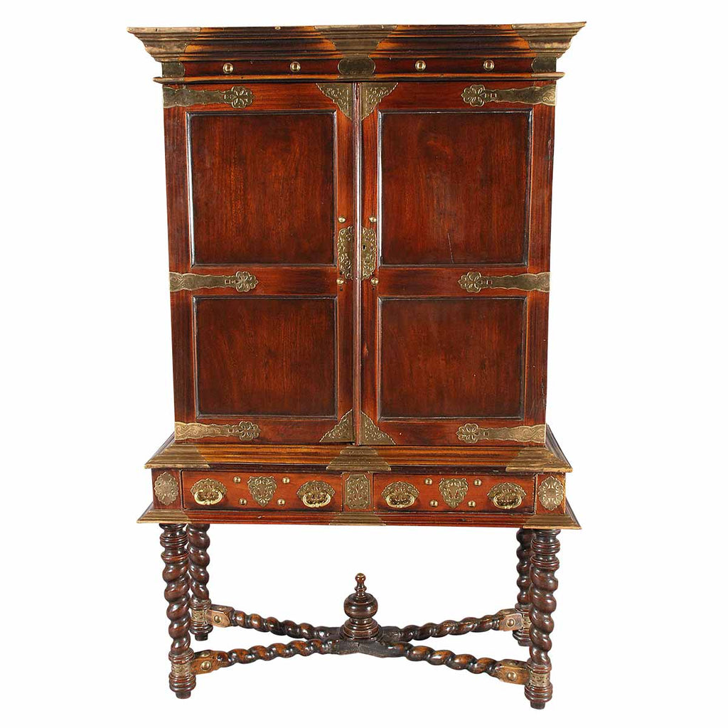 Colonial Cabinet on Stand in Padouk