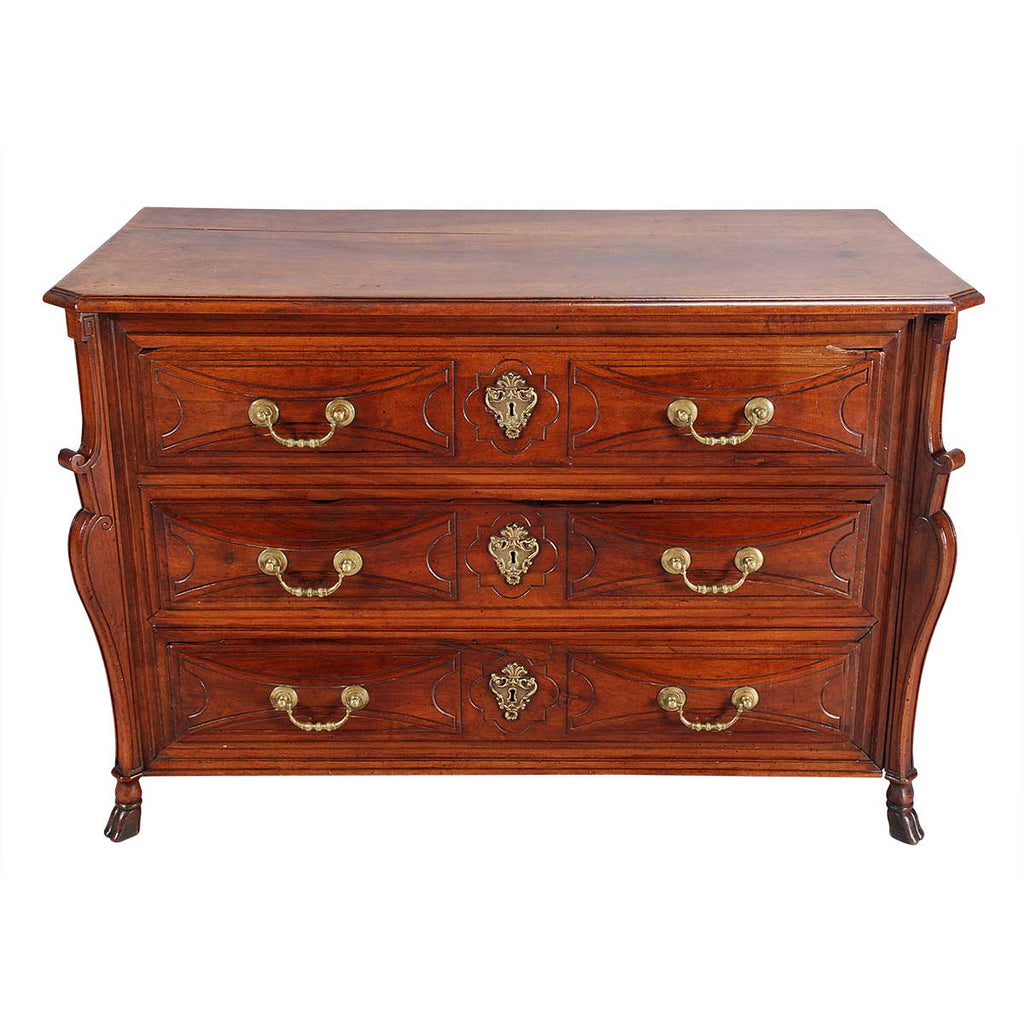 A Walnut Commode on Hoof Feet