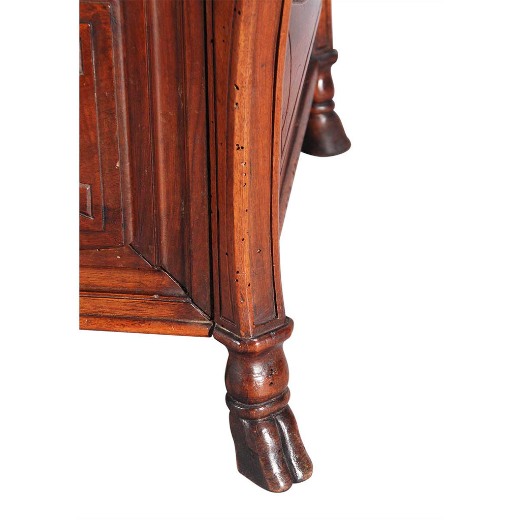 A Walnut Commode on Hoof Feet