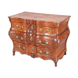 Boldly Shaped French Walnut Commode