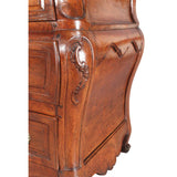 Boldly Shaped French Walnut Commode