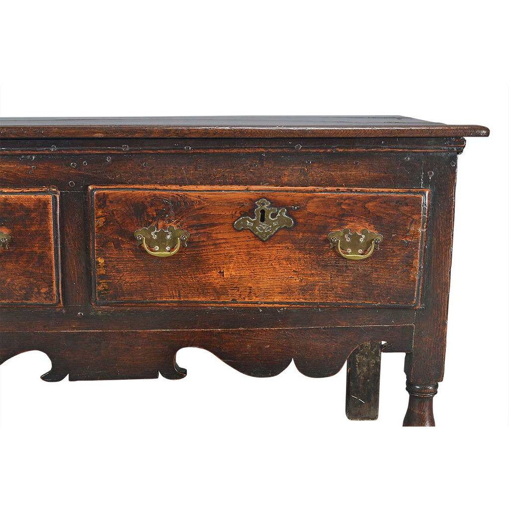 Rustic Oak Dresser on Turned Legs