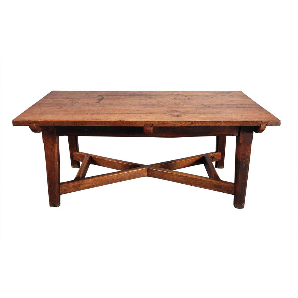 An Arts and Crafts Period Oak Farm Table