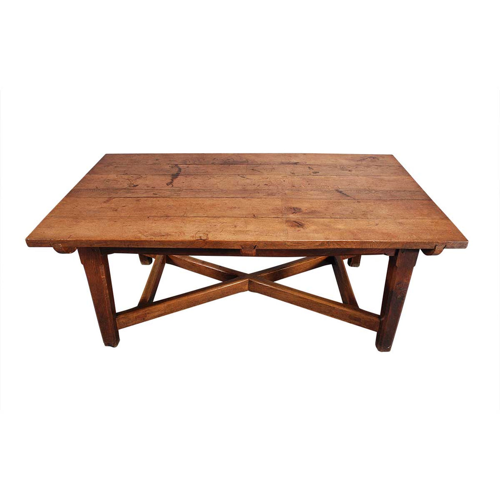 An Arts and Crafts Period Oak Farm Table