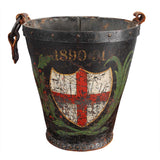 Leather Fire Bucket with St. George's Cross