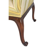 Carved Library Chair on Cabriole Legs