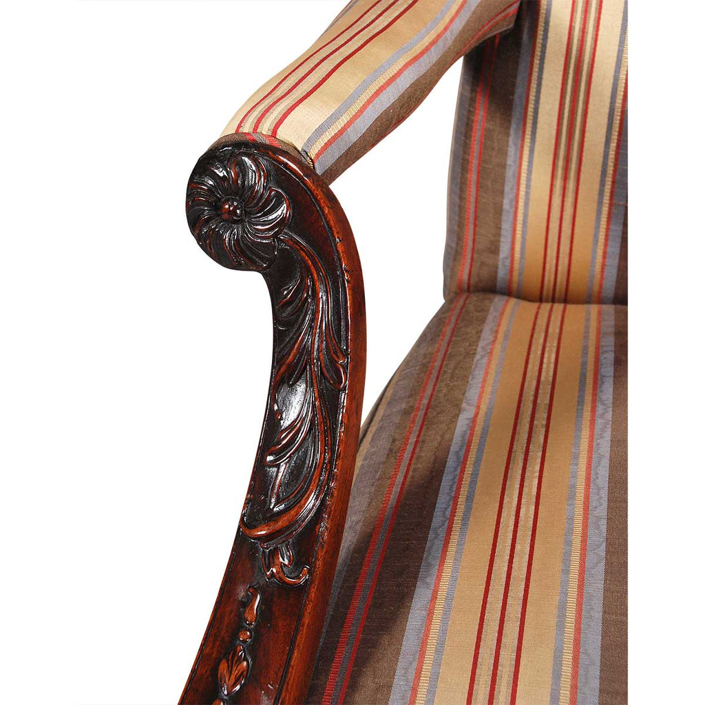 Chippendale Period Mahogany Gainsborough Chair