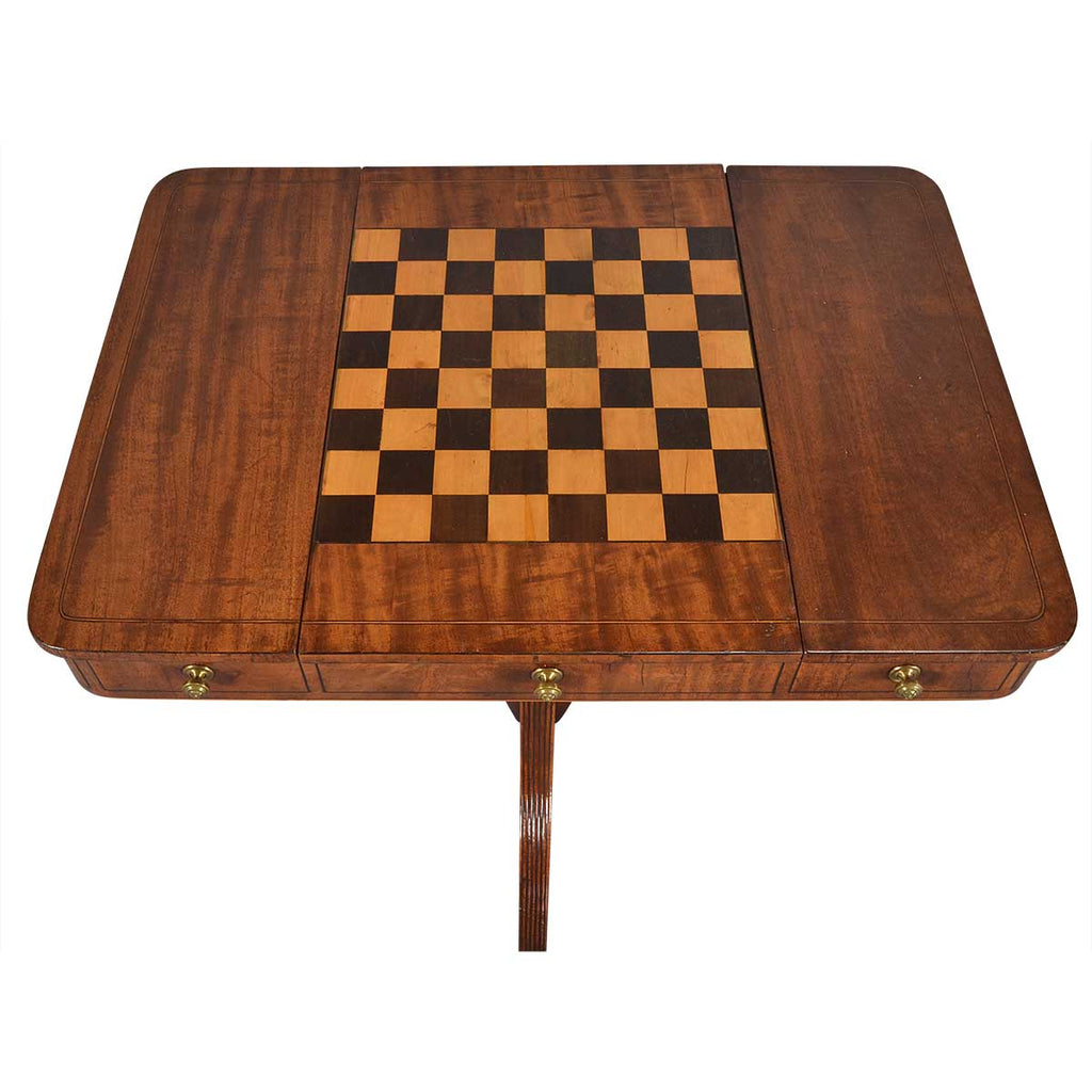 Sheraton Period Mahogany Games Table