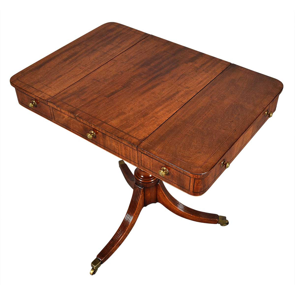 Sheraton Period Mahogany Games Table