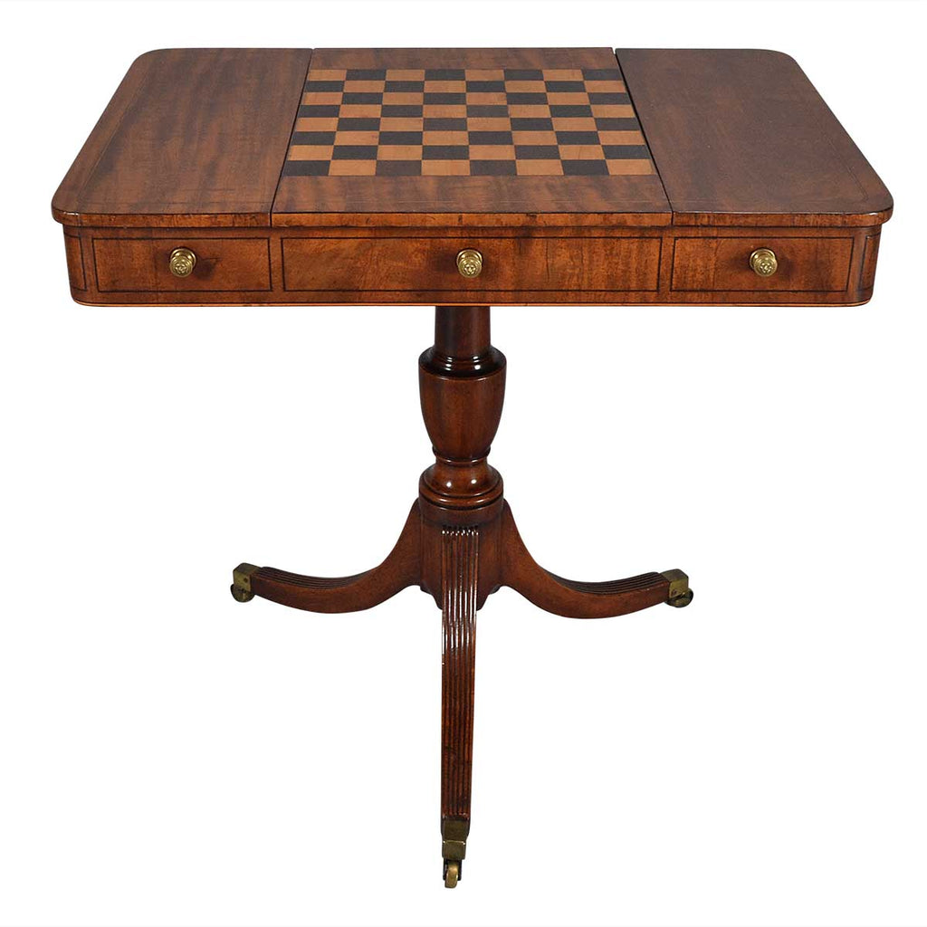 Sheraton Period Mahogany Games Table