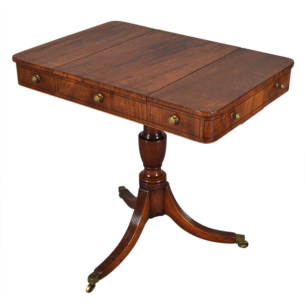 Sheraton Period Mahogany Games Table