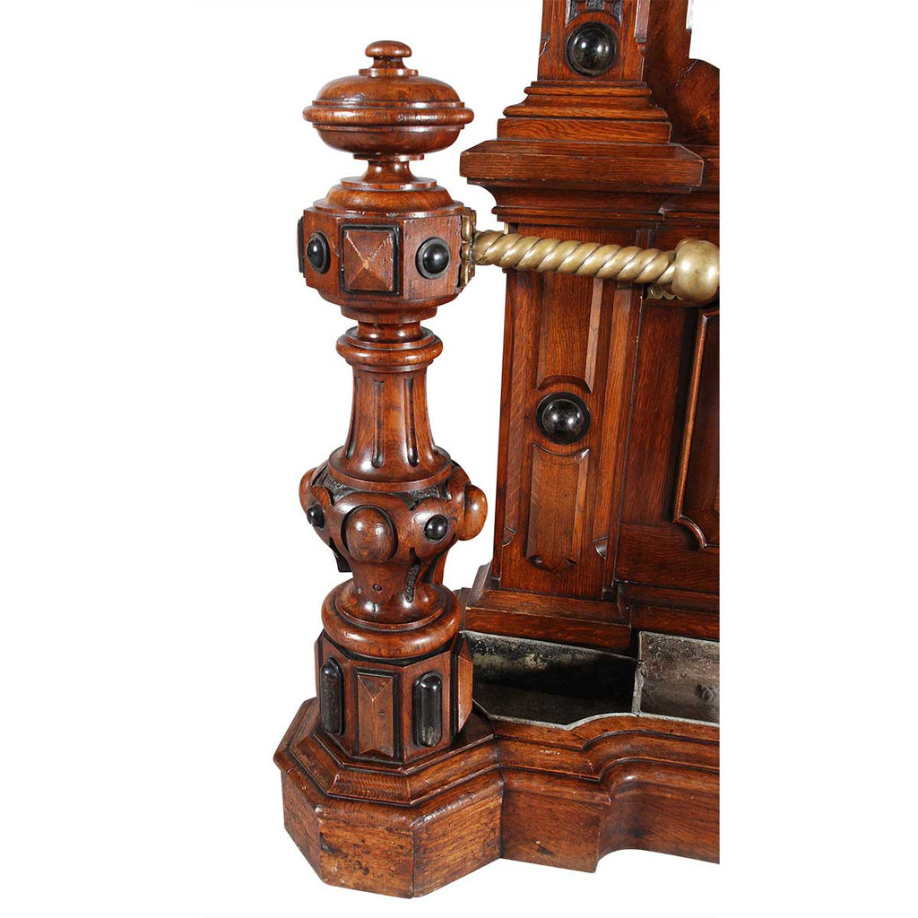 Massive Oak Hall Tree