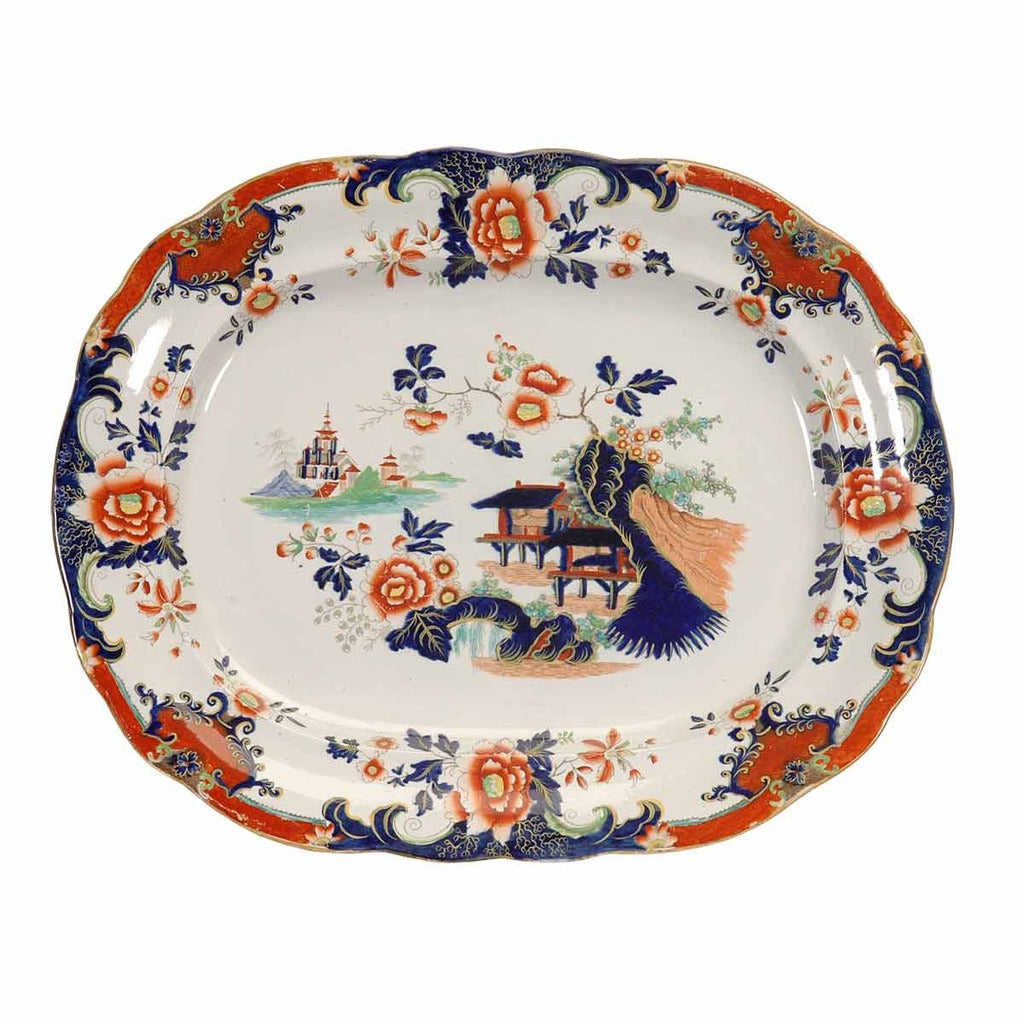 A 19th century large ironstone dinner service by Wood and Bowen. View 3