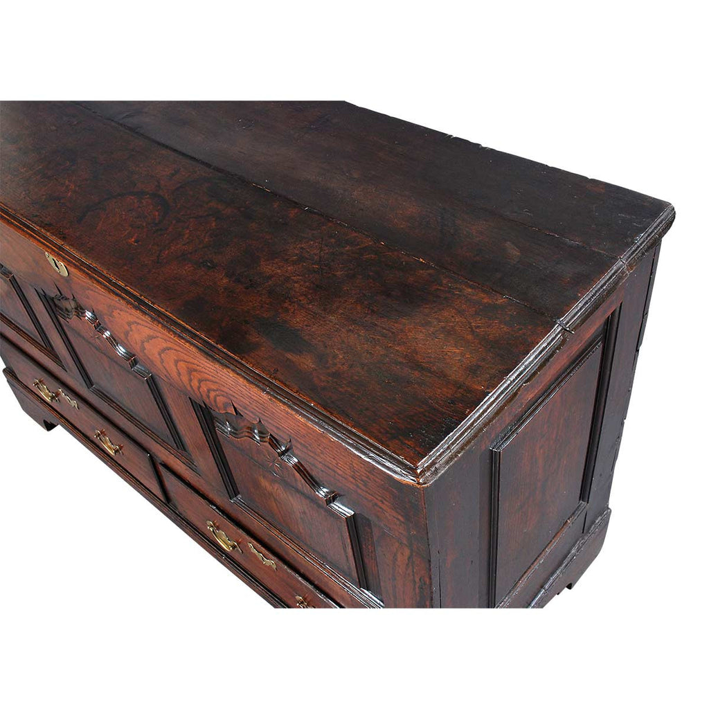 Inlaid Oak Mule Chest