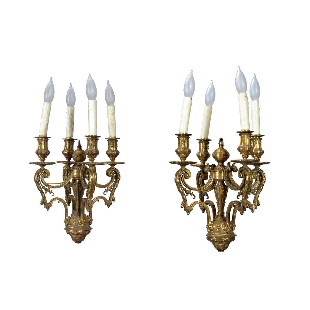 pair of antique ormalu lanterns english circa 1830