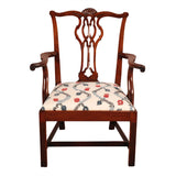Pair of Large Chippendale Armchairs