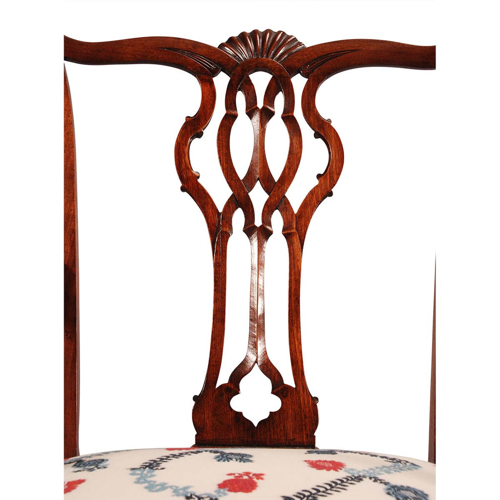 Pair of Large Chippendale Armchairs