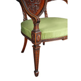 Pair of Oversized Shield-Back Armchairs