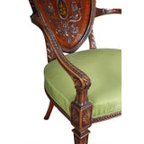 Pair of Oversized Shield-Back Armchairs