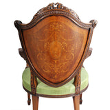 Pair of Oversized Shield-Back Armchairs