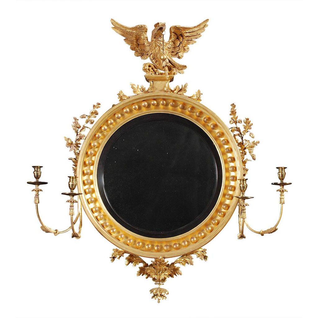 A Pair of Regency Period Girandole Mirrors